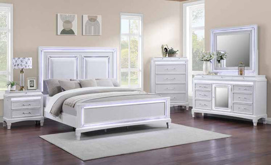 B621 80” White Bedroom Set