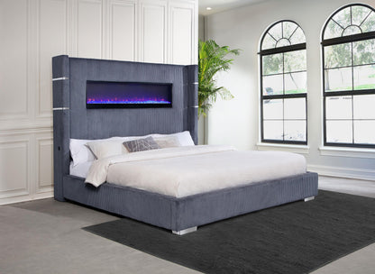 Tisdall Bed in Grey