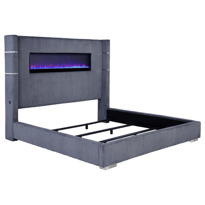 Tisdall Bed in Grey