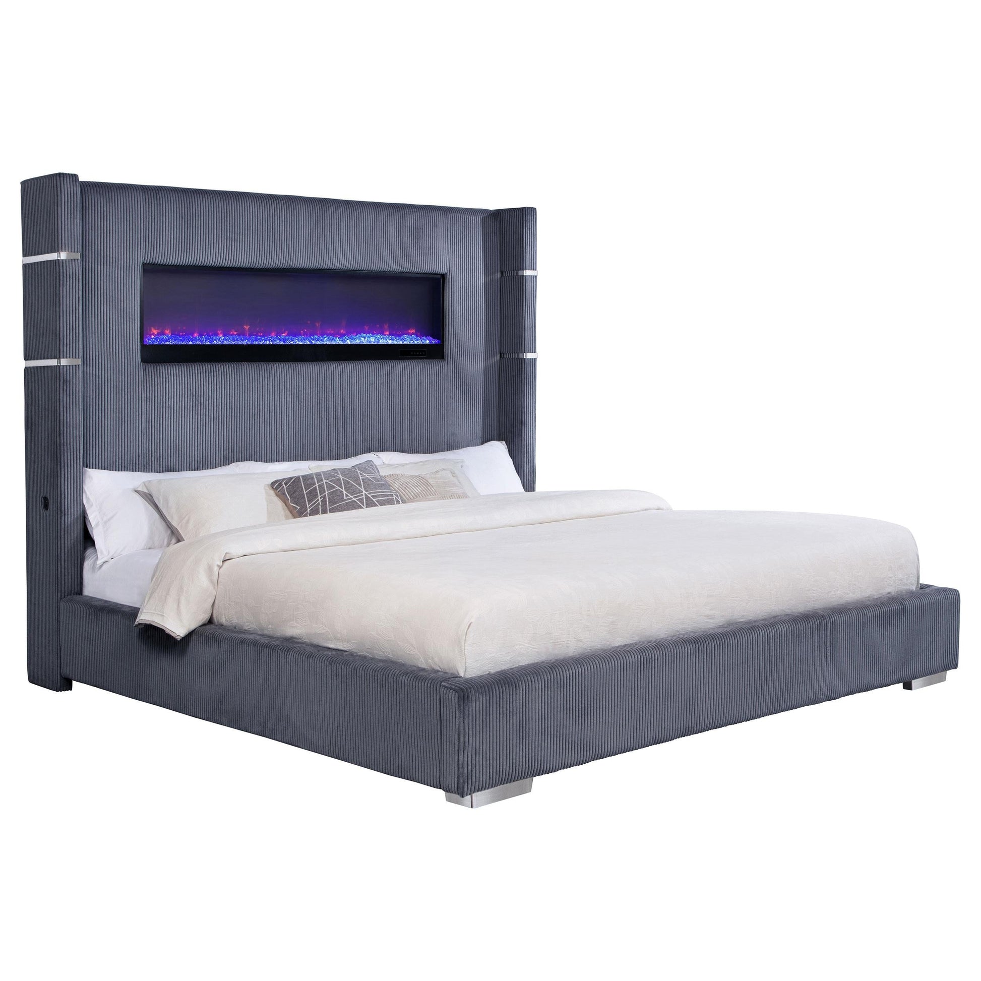 Tisdall Bed in Grey