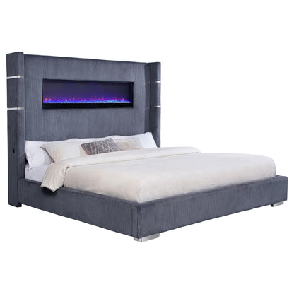 Tisdall Bed in Grey