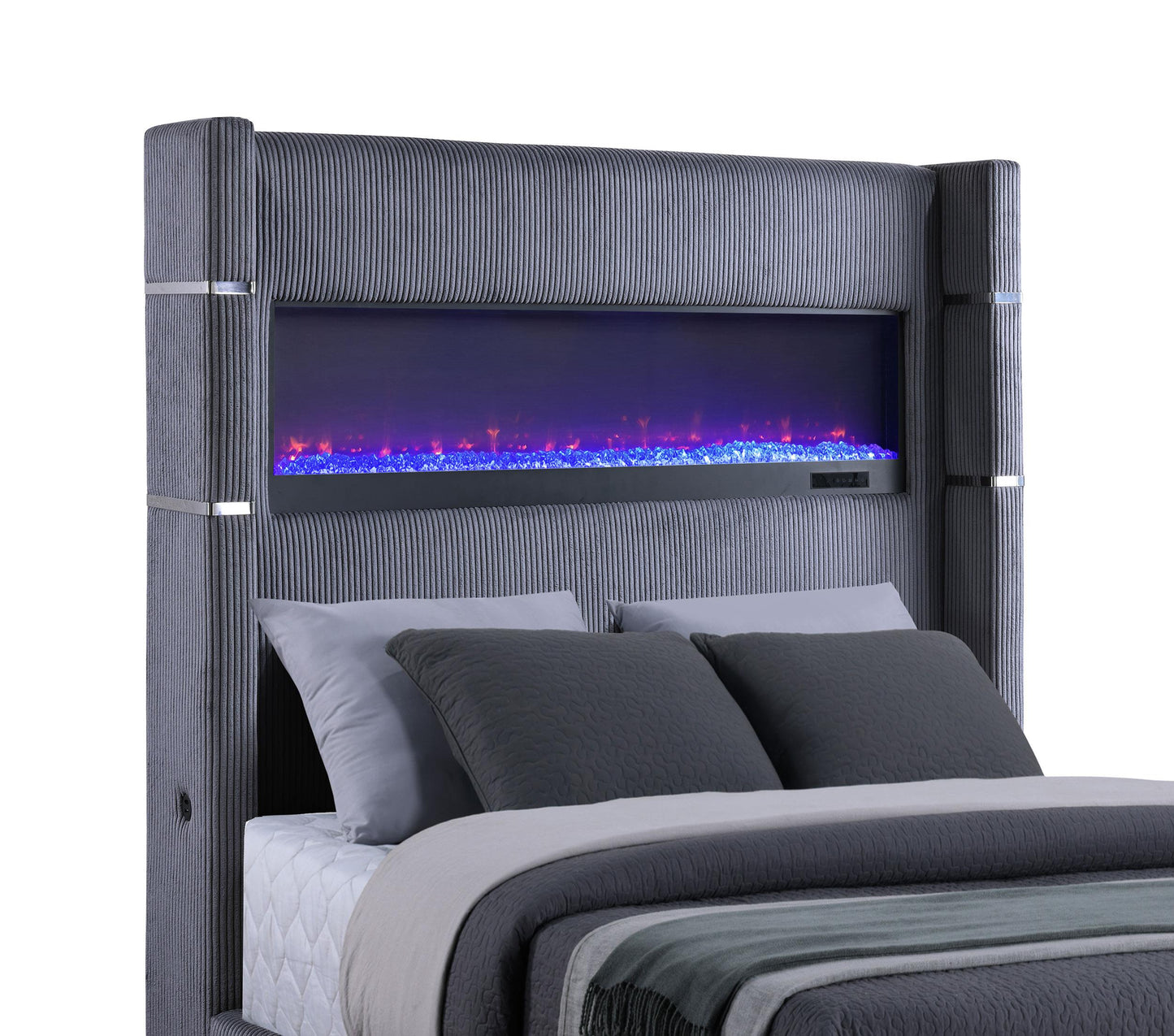 Tisdall Bed in Grey