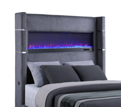 Tisdall Bed in Grey