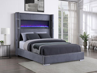 Tisdall Bed in Grey