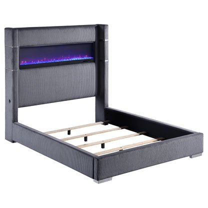 Tisdall Bed in Grey