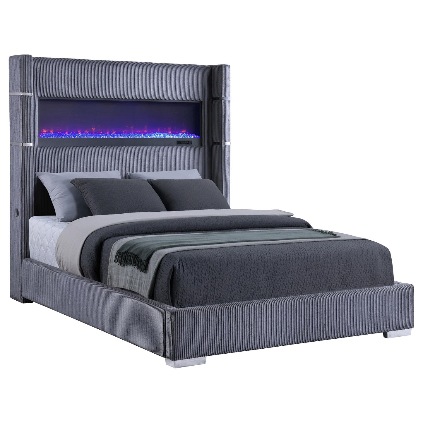 Tisdall Bed in Grey