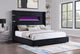 Tisdall E King Bed in Black - Coaster Furniture