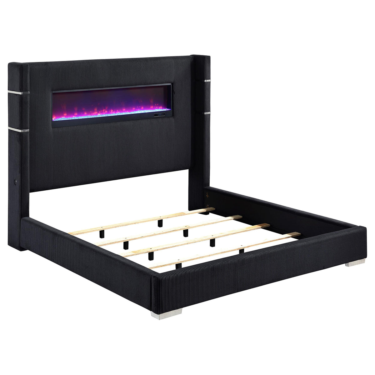 Tisdall Queen Bed in Black - Coaster Furniture