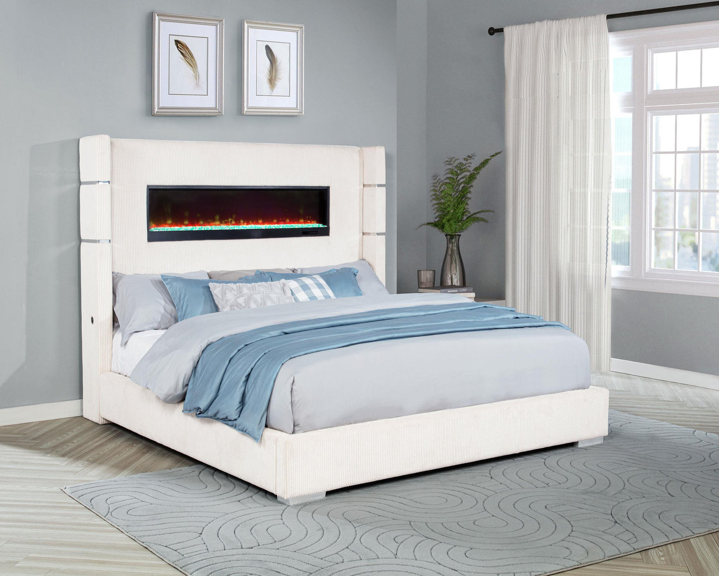 Tisdall Bed in Cream