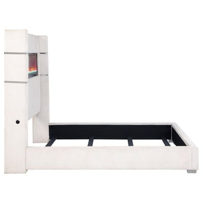 Tisdall Bed in Cream
