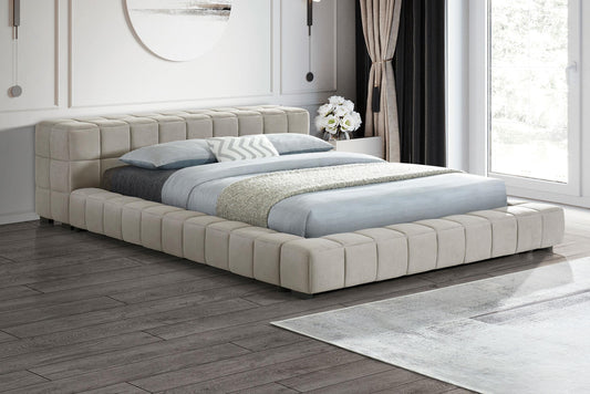 Trinity Full Bed - Light Taupe