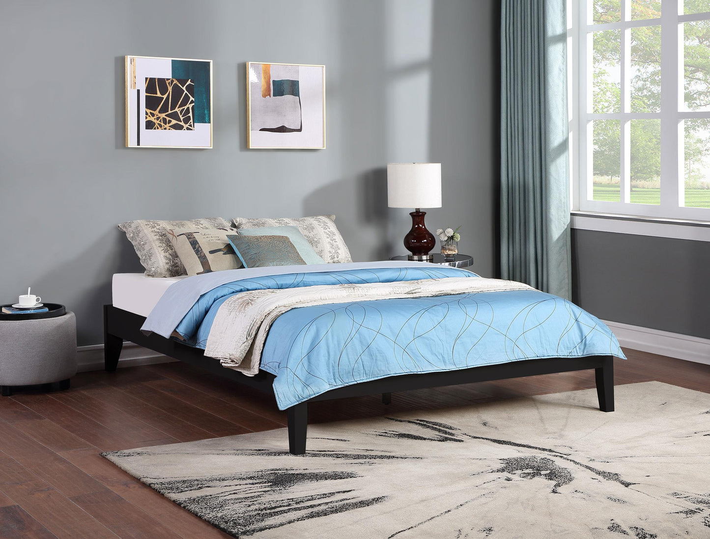 Trinity Queen Bed Frame in Green - Coaster Furniture
