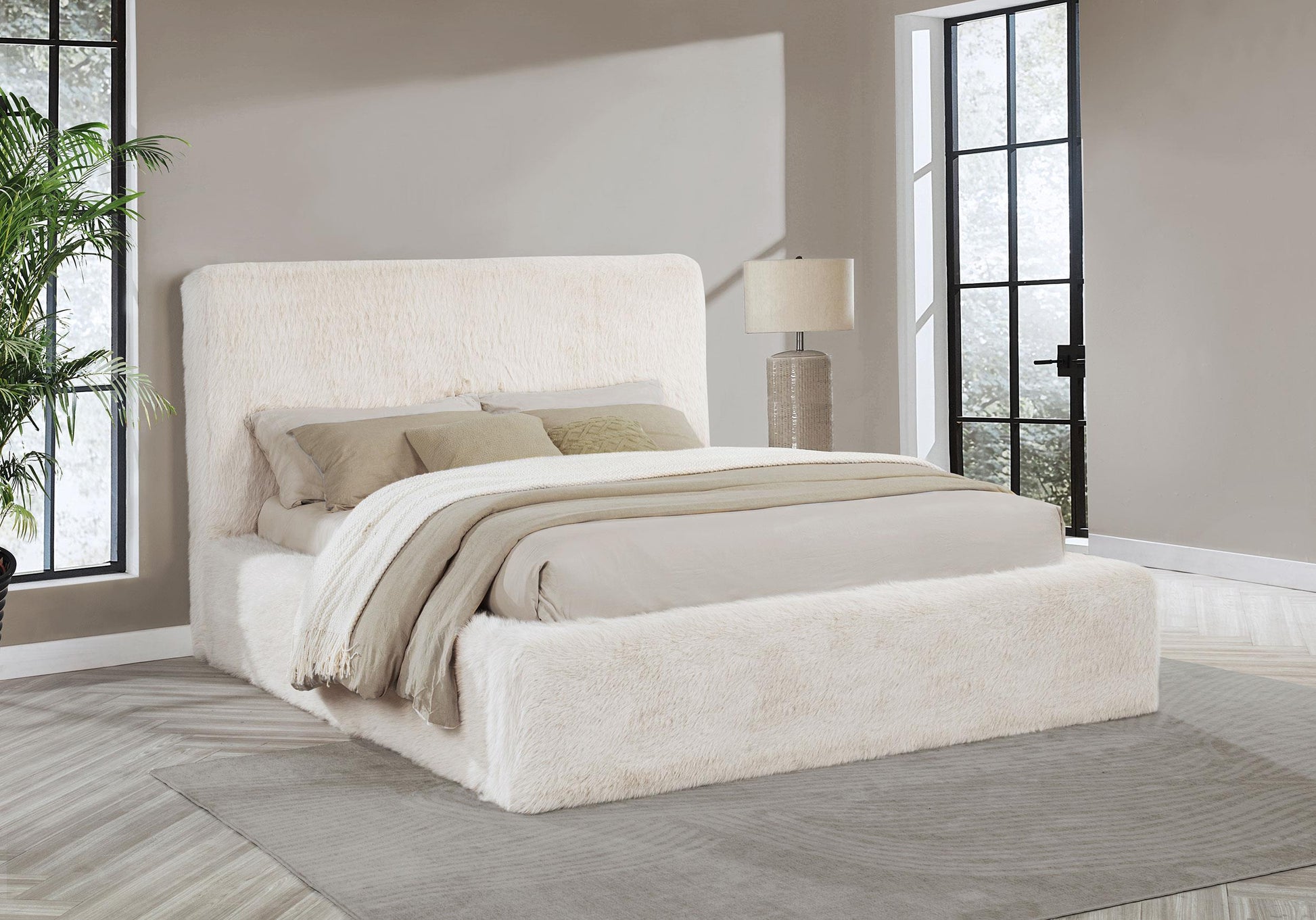 Rebecca Bed in Cream