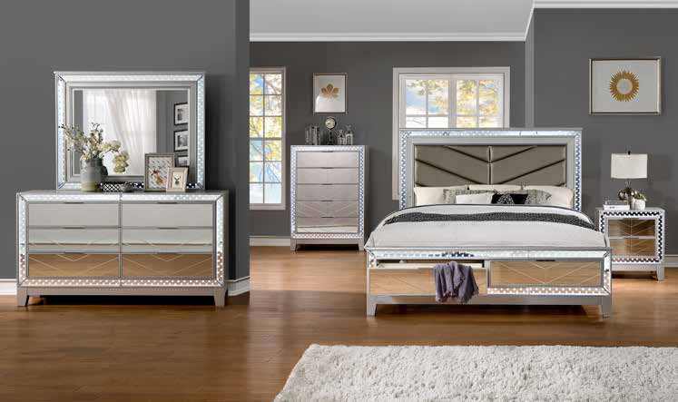 B699 Silver / Mirror Bedroom Set