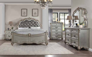 B721 Antique Silver Bedroom Set