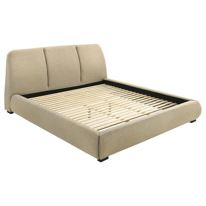 Mokena E King Bed - Light Brown