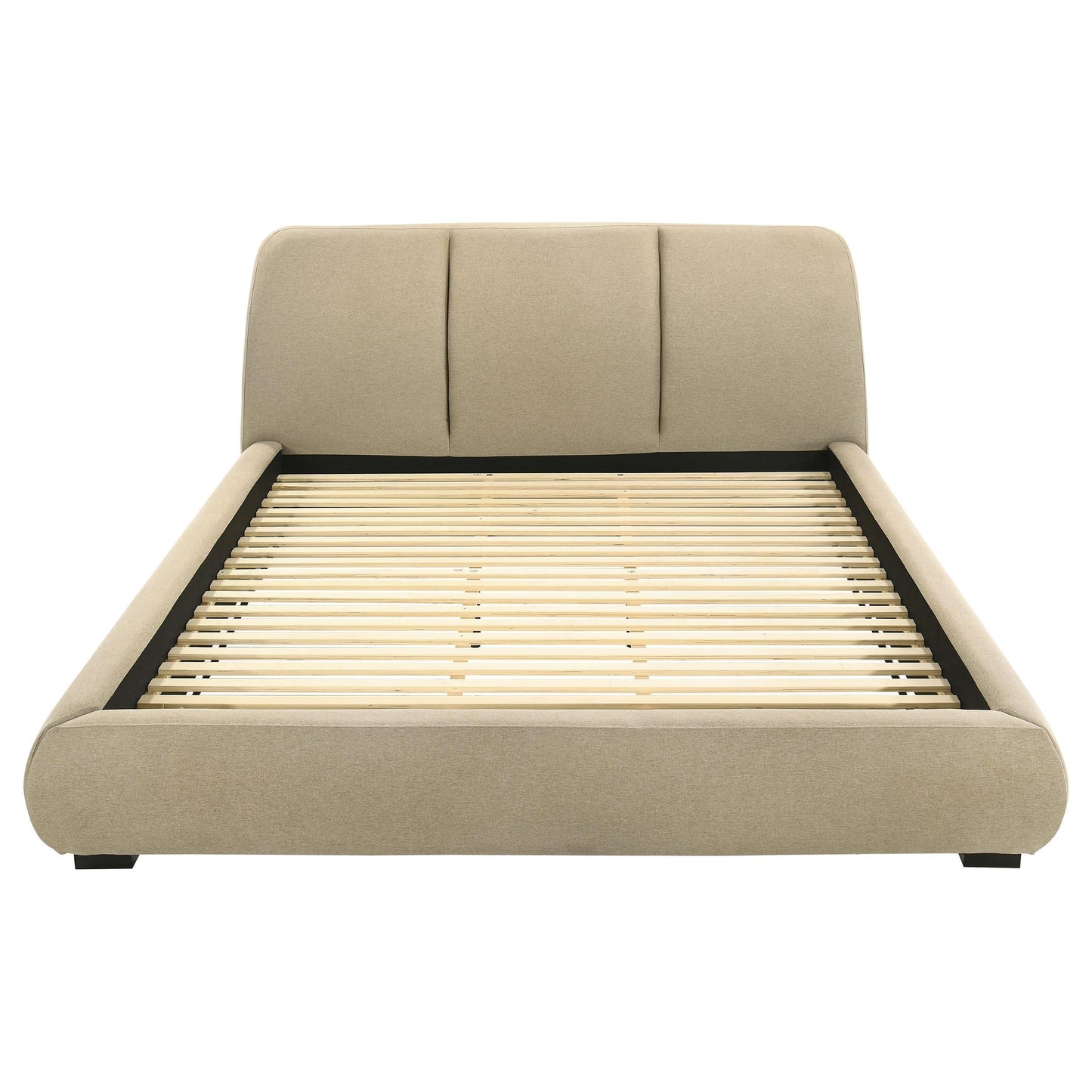 Mokena E King Bed - Light Brown