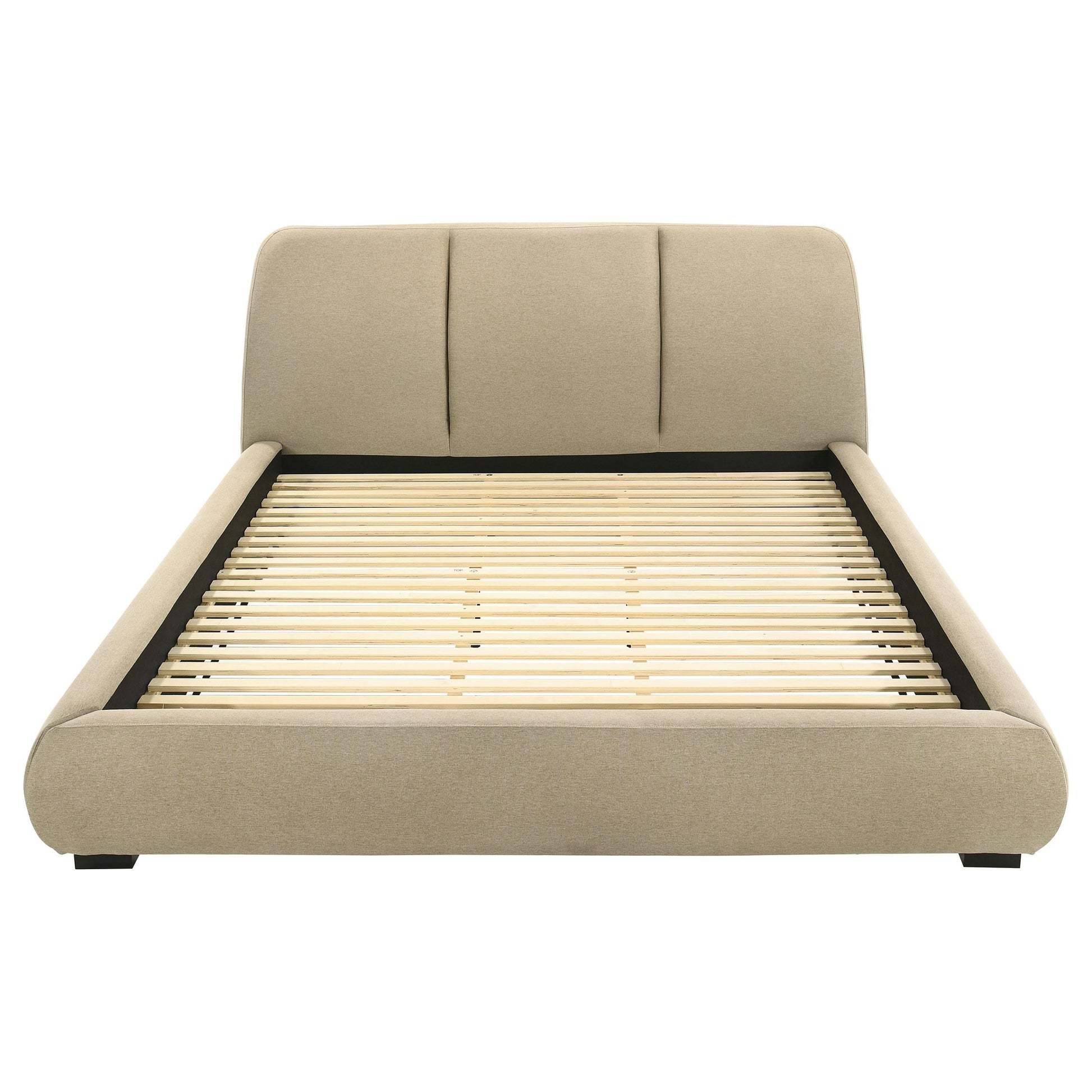 Mokena E King Bed - Light Brown