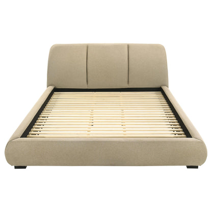 Mokena E King Bed - Light Brown