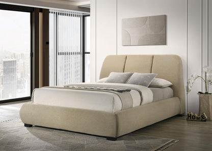 Mokena Queen Bed - Light Brown