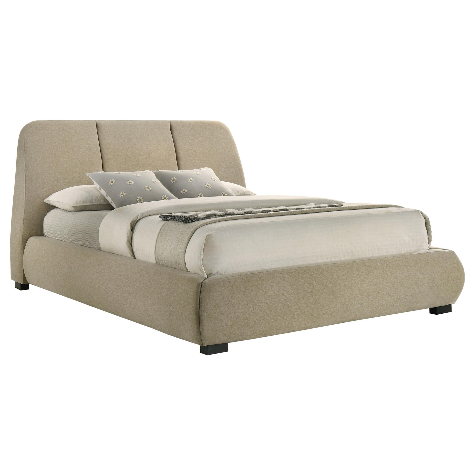 Mokena Queen Bed - Light Brown