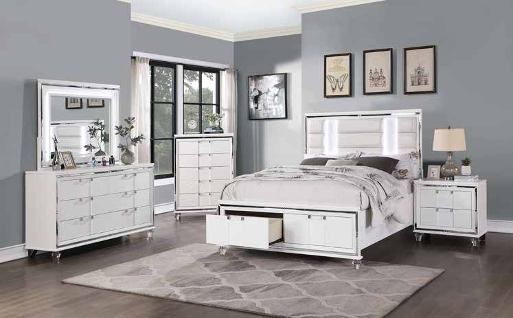 B761 White Bedroom Set