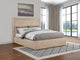 Lawson E King Bed - Light Saddle