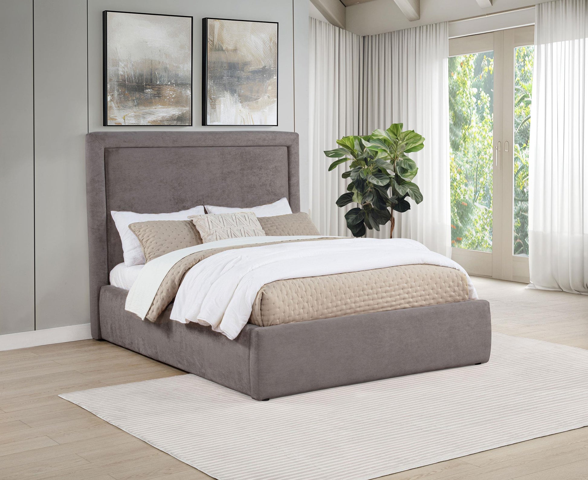 Lawson Full Bed - Mushroom