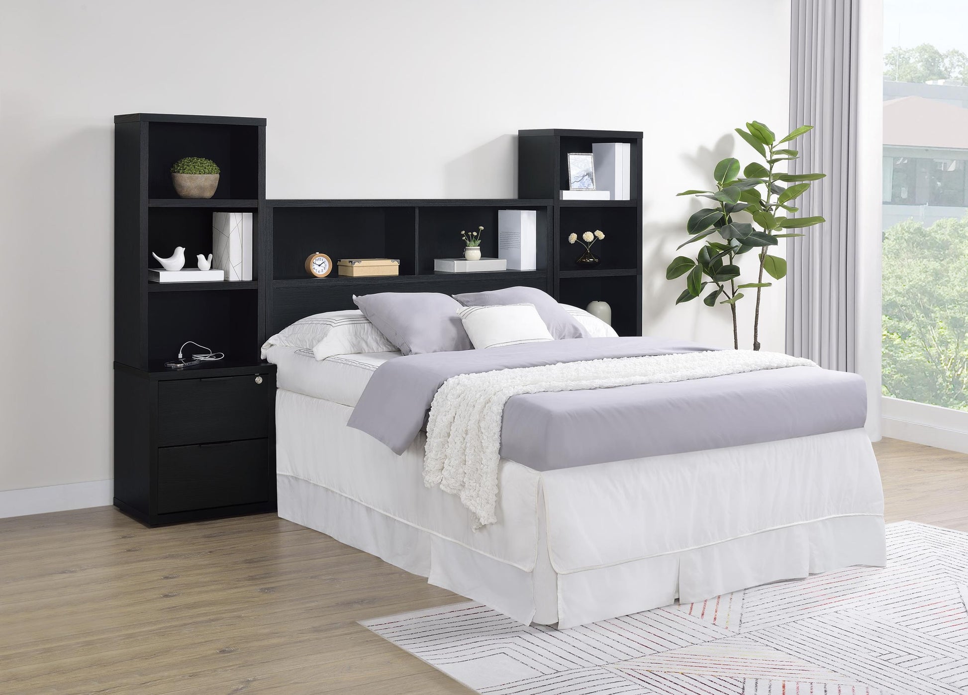 Westpark Full 3-Piece Wall Set - Black