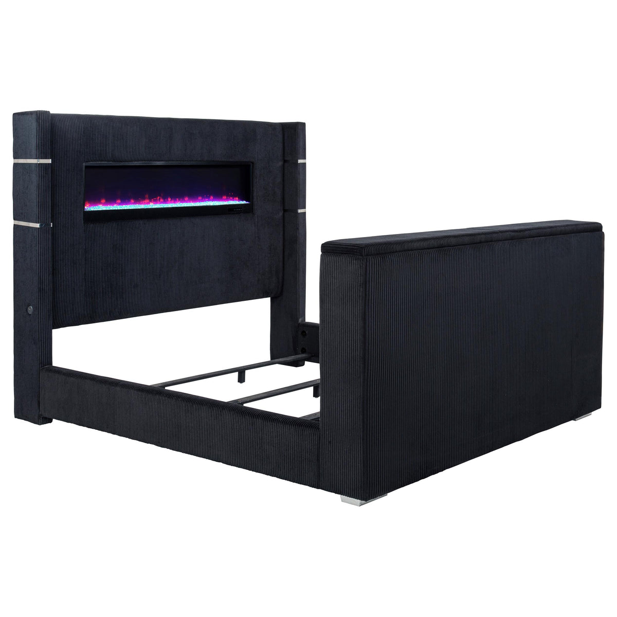 Tisdall E King Bed in Black - Coaster Furniture