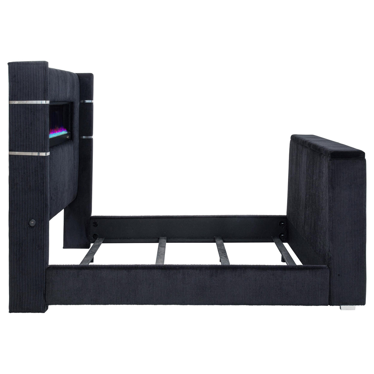Tisdall E King Bed in Black - Coaster Furniture