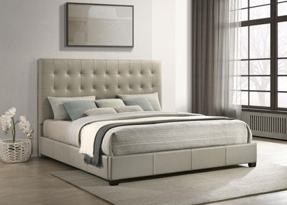 Medley E King Bed - Tan
