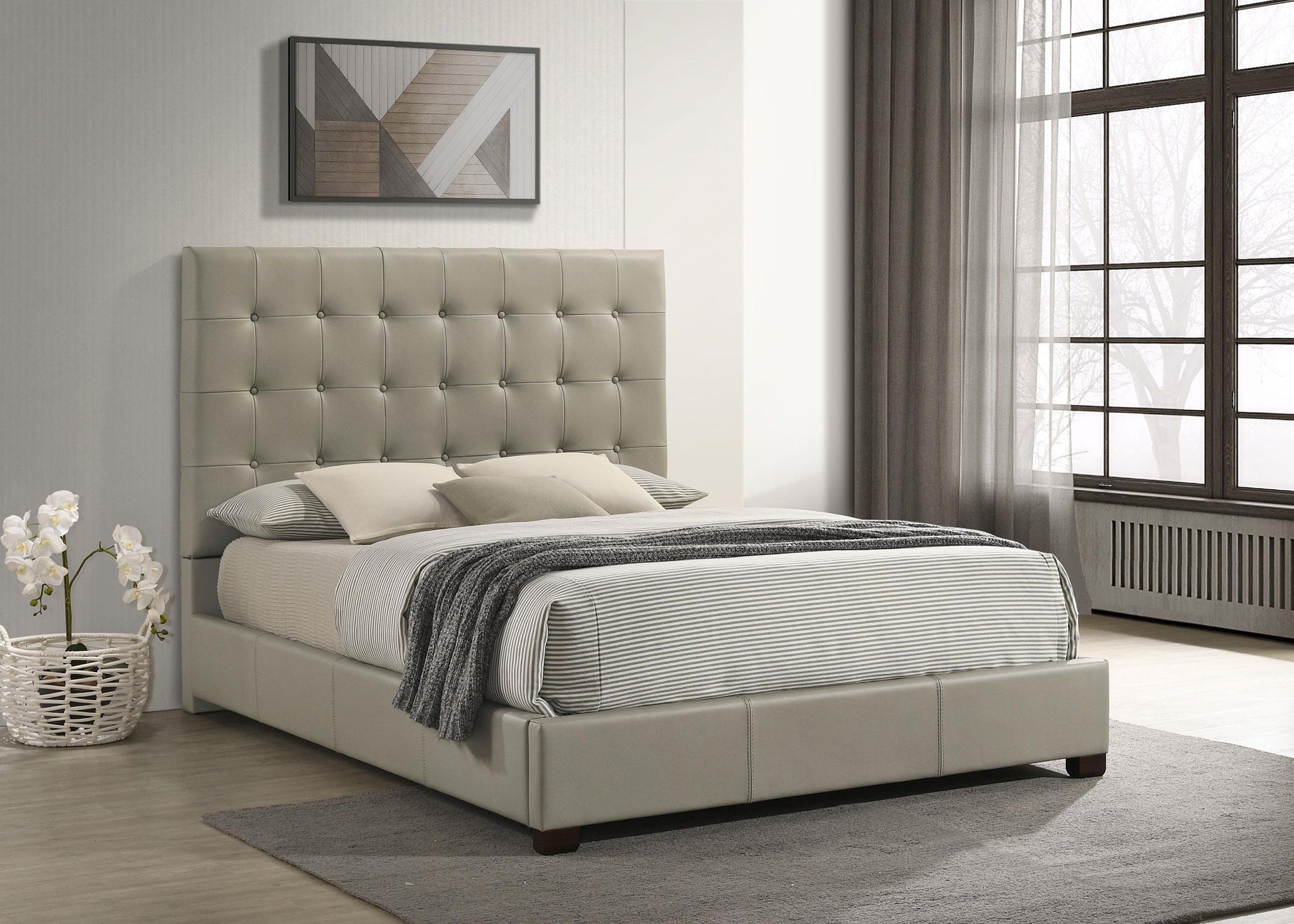 Medley Queen Bed - Tan