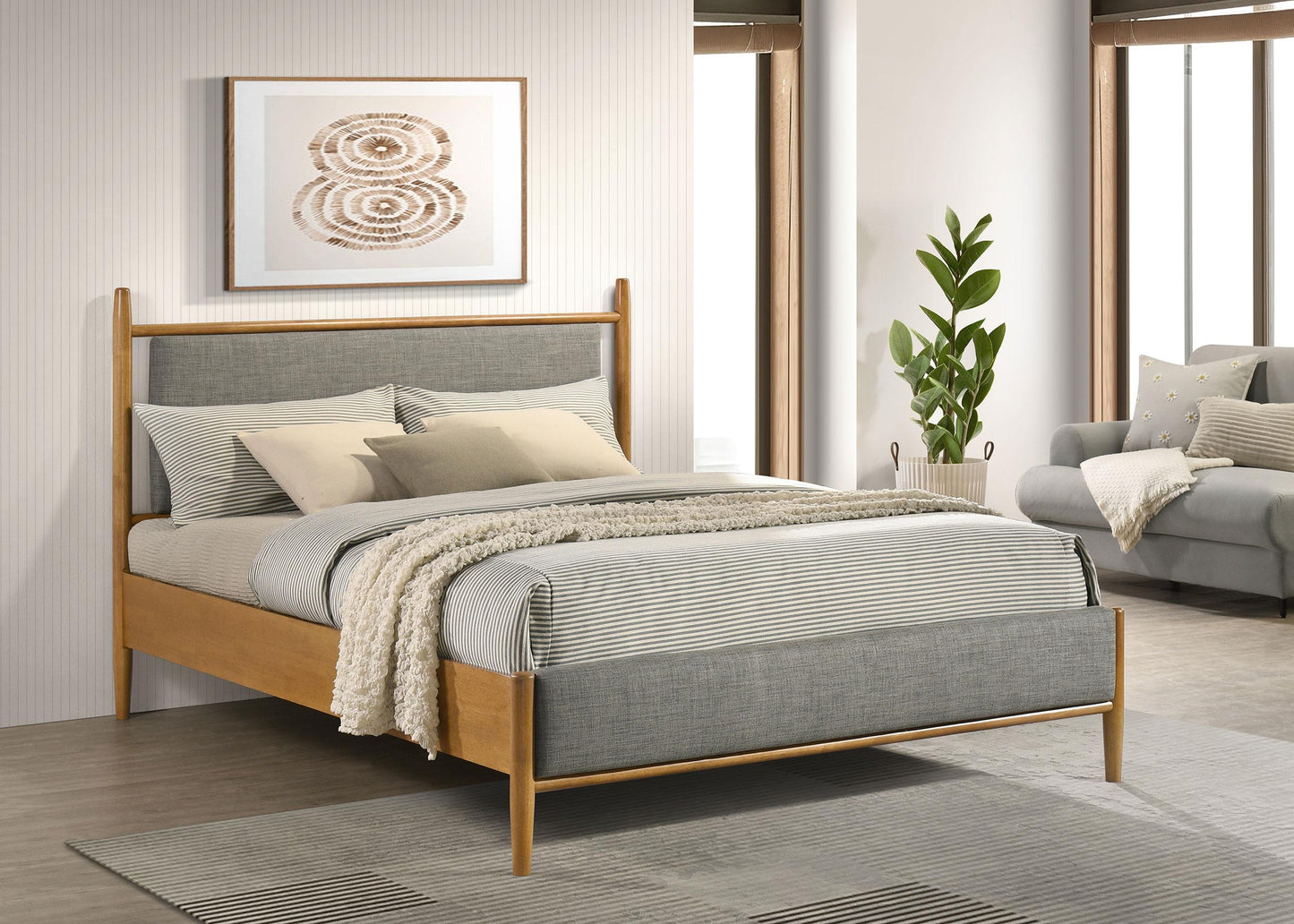 Mason Bed in Light Brown
