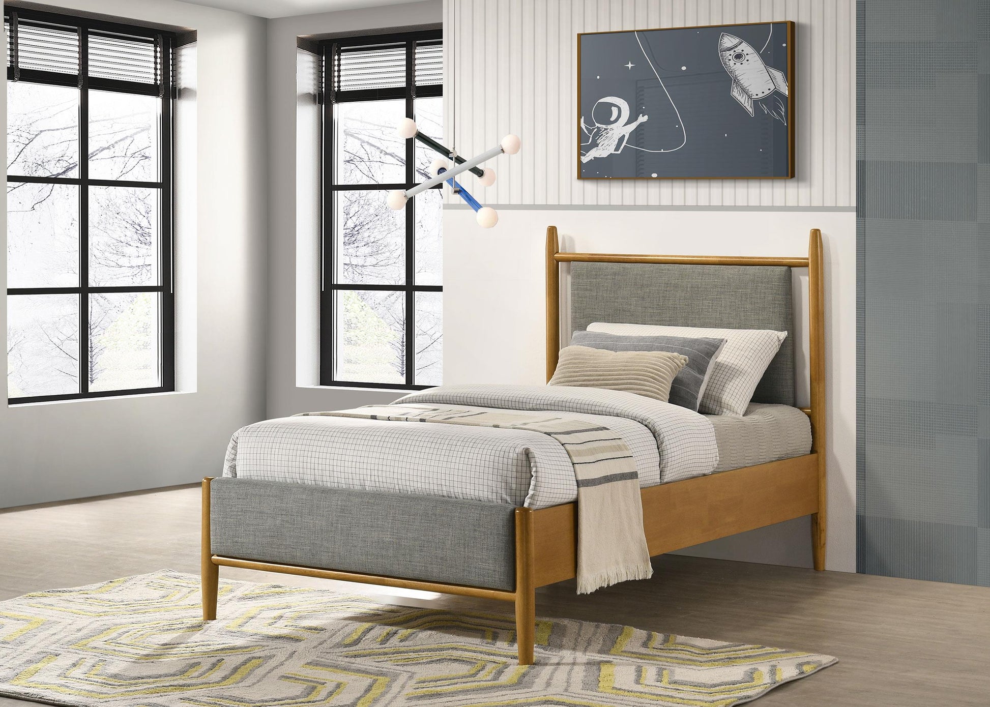Mason Bed in Light Brown