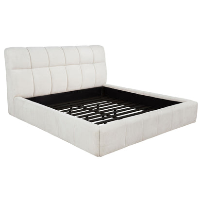 Nollet E King Bed - Cream