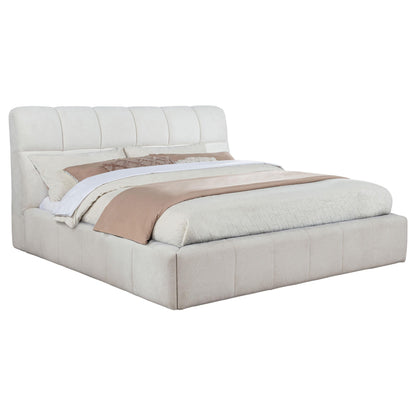 Nollet E King Bed - Cream