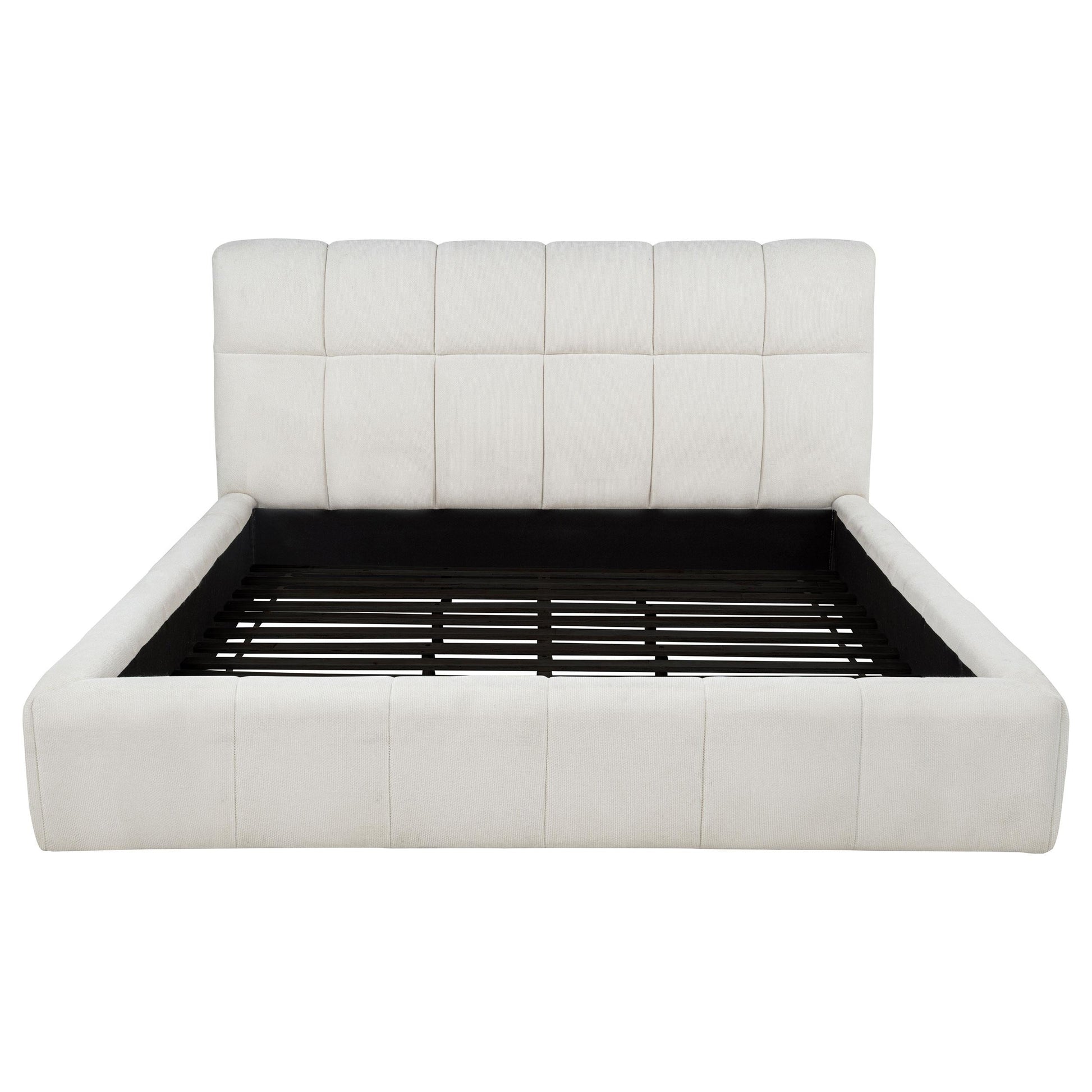 Nollet E King Bed - Cream