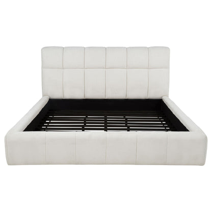 Nollet E King Bed - Cream