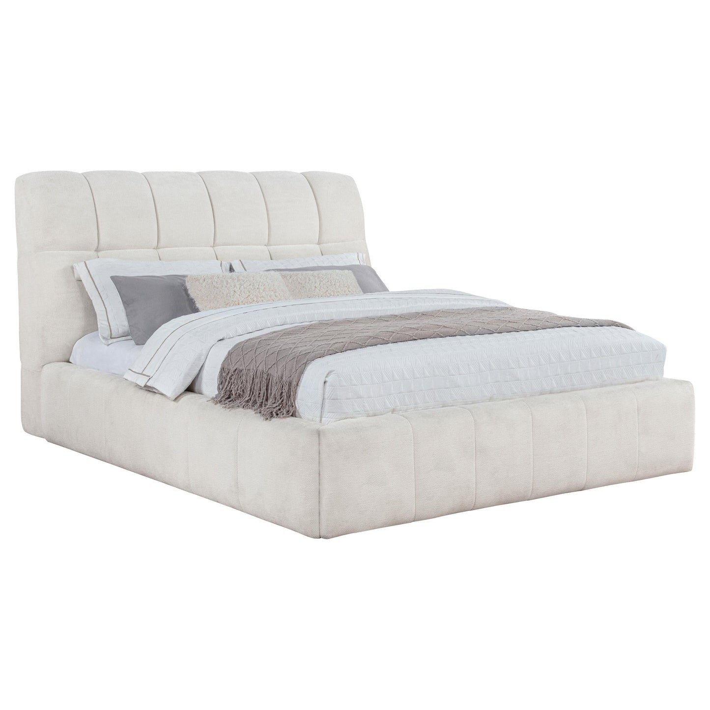 Nollet Queen Bed - Cream