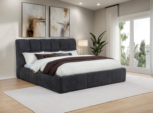 Nollet E King Bed - Grey