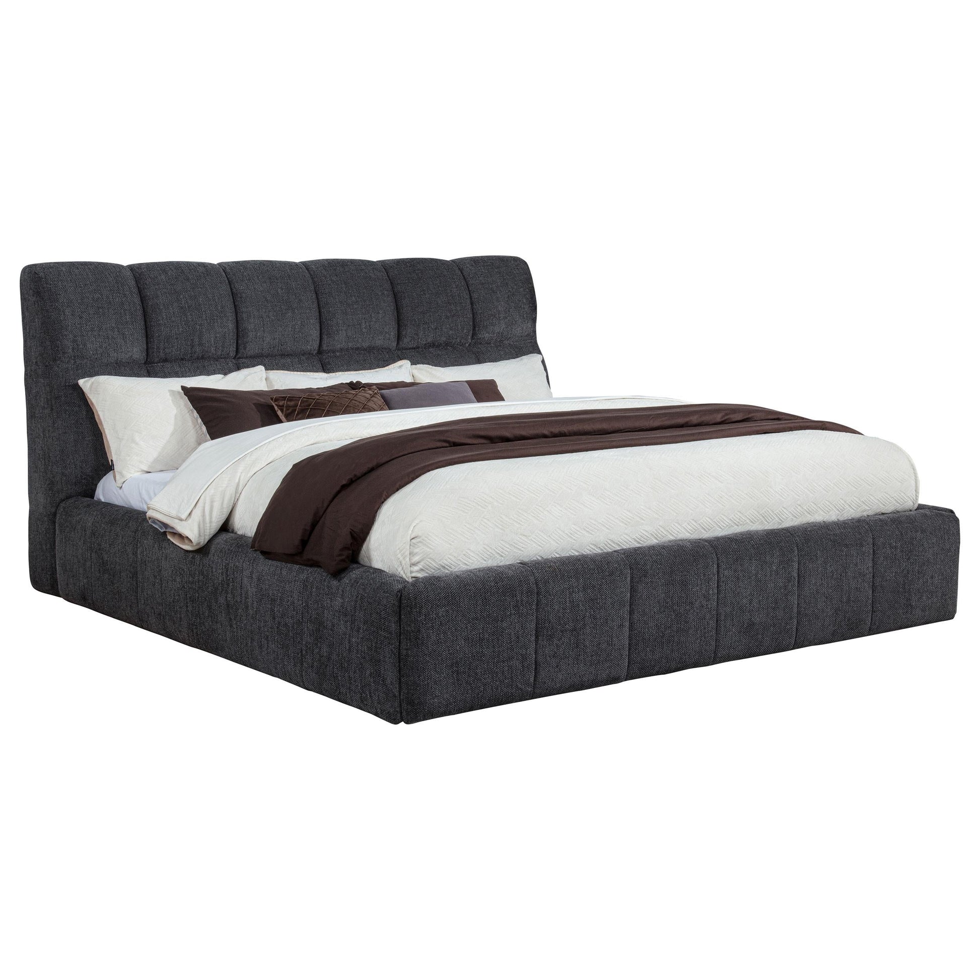 Nollet E King Bed - Grey