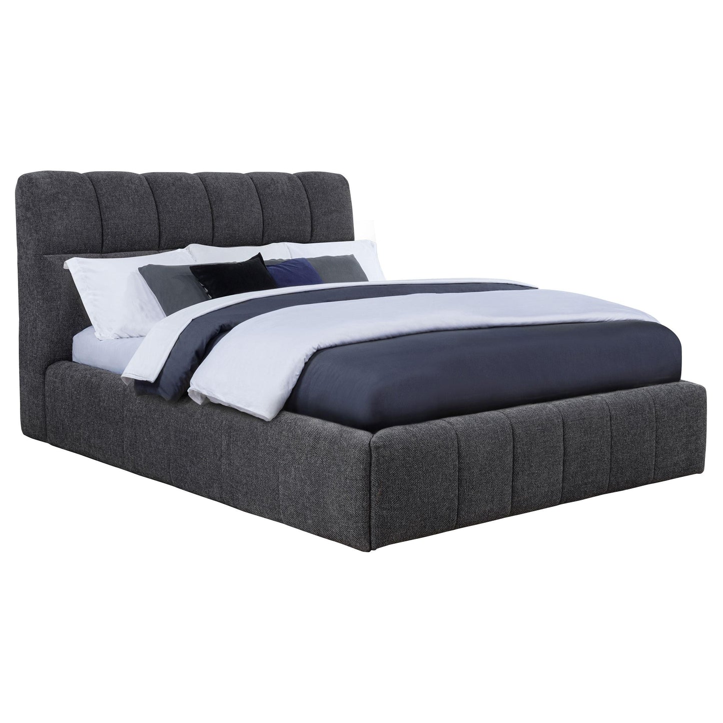 Nollet Queen Bed - Grey