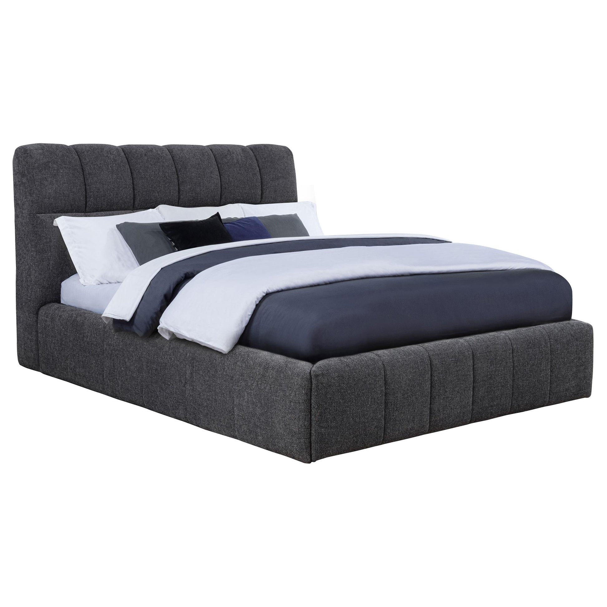 Nollet Queen Bed - Grey