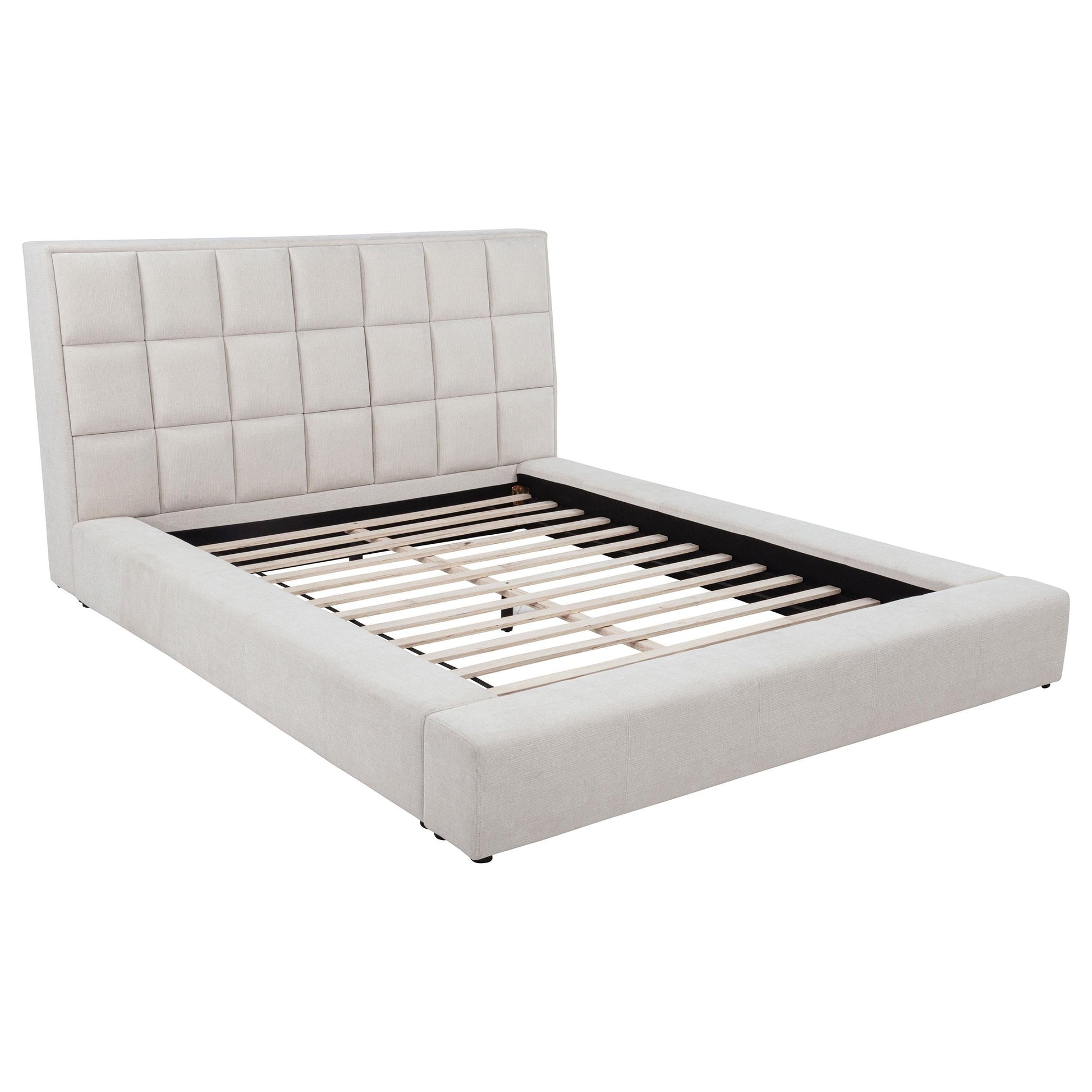 Dreux E King Bed - Cream