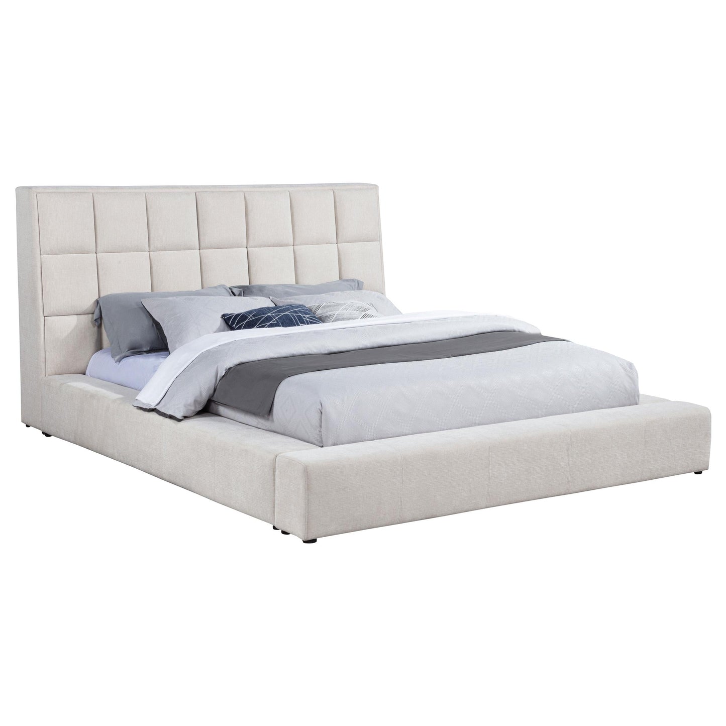 Dreux E King Bed - Cream