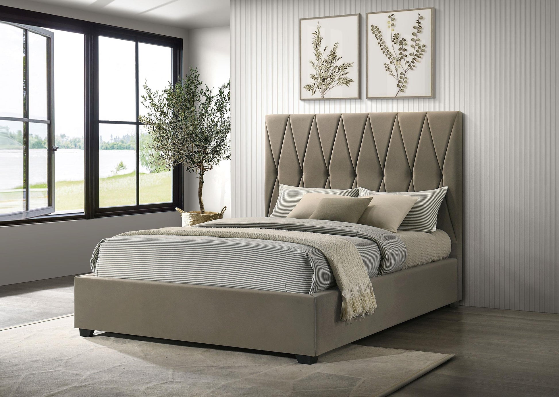 Delsea Bed in Light Brown