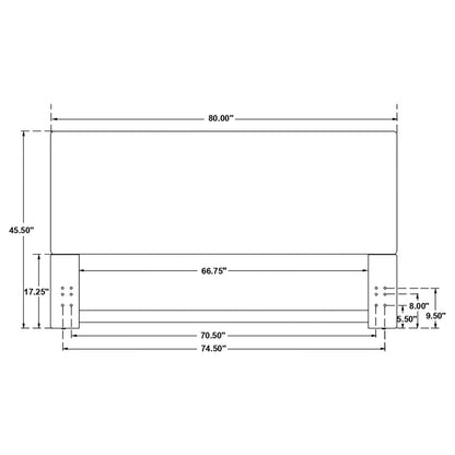 Pirro E King / C King Headboard in Sand - Coaster Furniture