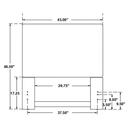 Izzy Twin Headboard in Sand - Coaster Furniture