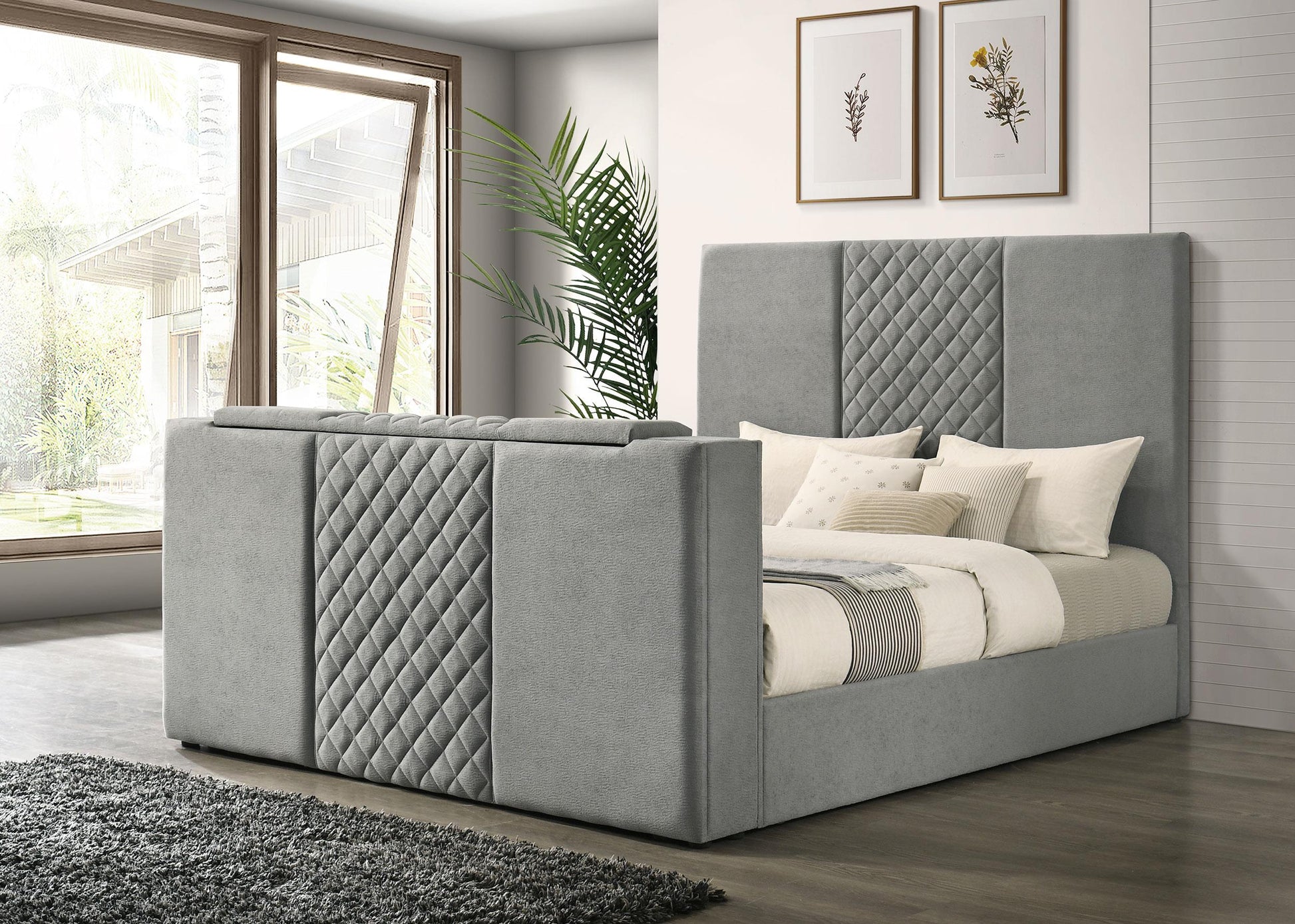Tara Bed in Grey